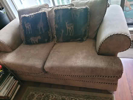 Photo of free Couch and Love Seat (Metrotown, Burnaby.) #2