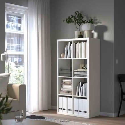 Photo of White Ikea 8 storage unit (L15) #1