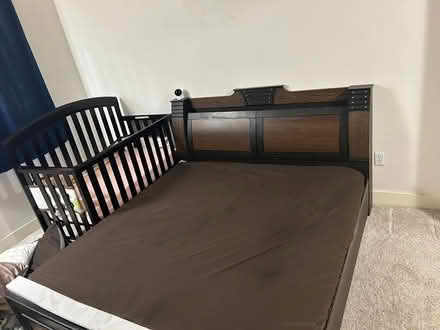 Photo of free King mattress frame and mattress (Redmond) #4