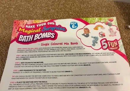 Photo of free Stickers & Bath Bomb Kit (Comeytrowe CP TA1) #3