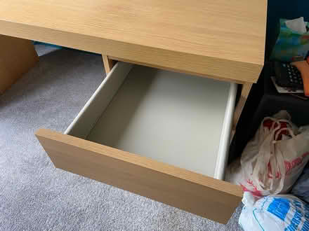 Photo of free IKEA Malm Oak Veneer Desk (Maze Green Road) #3