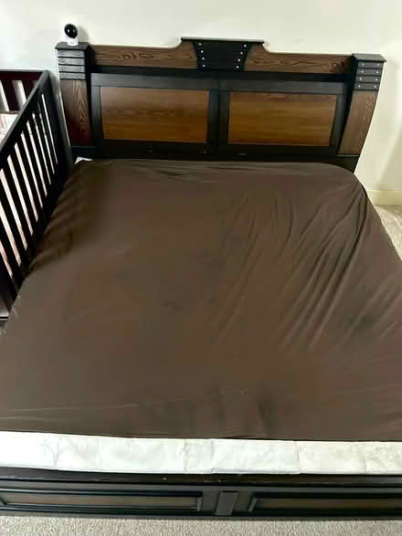 Photo of free King mattress frame and mattress (Redmond) #1
