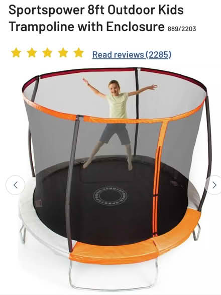 Photo of free 8ft trampoline (Whitchurch-On-Thames RG8) #3