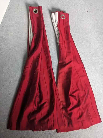 Photo of free Red curtains (Grange Farm MK8) #1