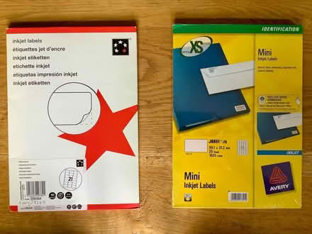 Photo of free Printer labels - inkjet x2, DVD/CD (RH15) #2