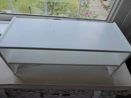 Photo of free Shoe rack - wood melamine (?) covered (Starbeck HG2) #1
