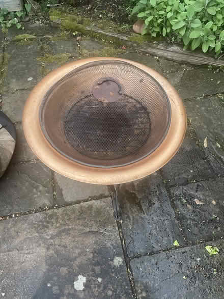 Photo of free Copper-coloured fire pit with cover (Colchester CO1) #1