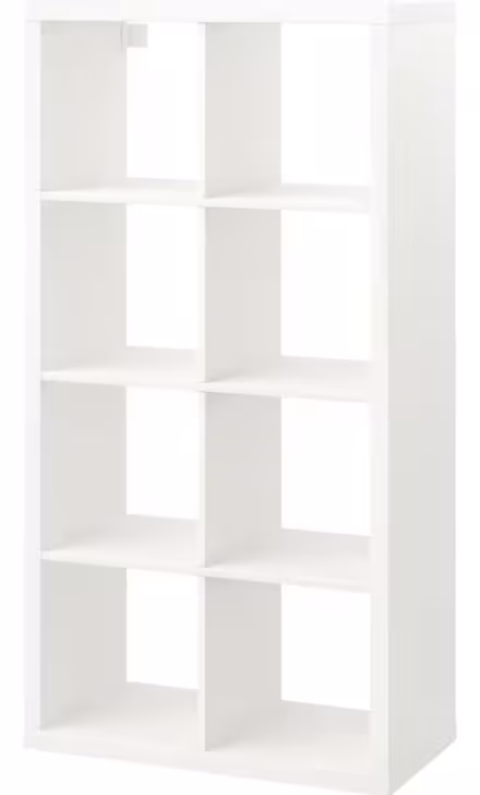 Photo of White Ikea 8 storage unit (L15) #2