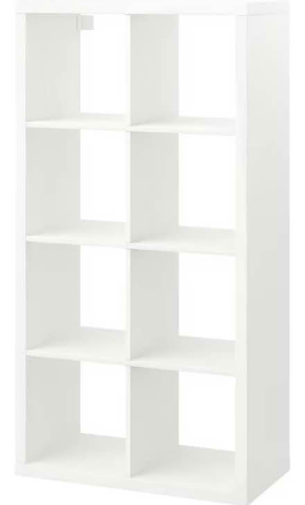 Photo of White Ikea 8 storage unit (L15) #2