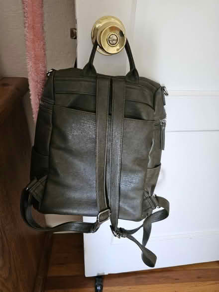 Photo of free Green leather backpack purse (South San Francisco) #2