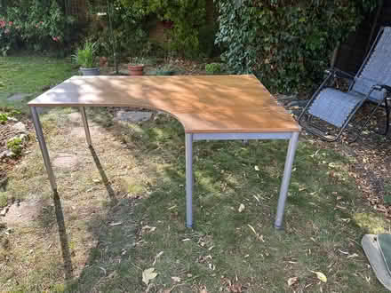 Photo of free Ikea desk with extension , slight water damage (Bushey Village WD23) #1