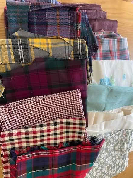 Photo of free Bundle of fabric pieces & scraps. (Broughton MK10) #1