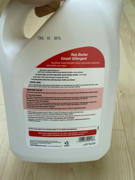 Photo of free Rug Doctor Carpet Detergent Bottle (BS30 9ST) #2