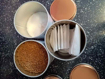 Photo of free Tea/coffee/sugar canisters and contents (Rafborough GU14) #2