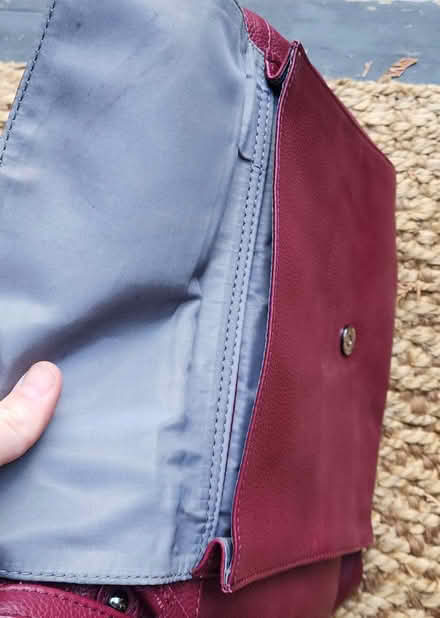 Photo of free Red leather purse (Maple Leaf) #4