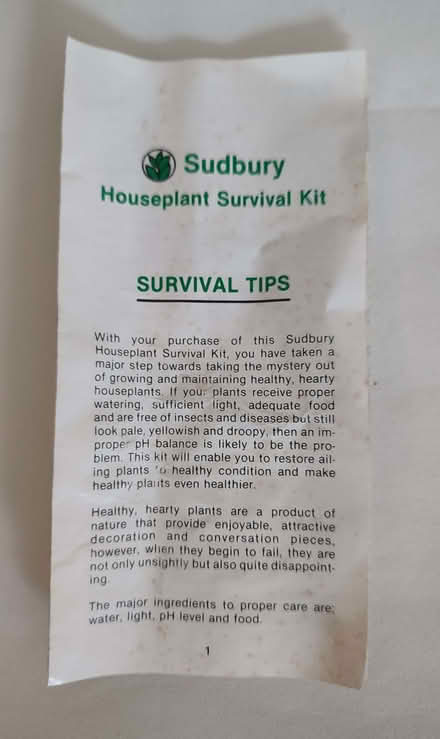 Photo of free Houseplant survival kit (Tufnell Park N7) #3