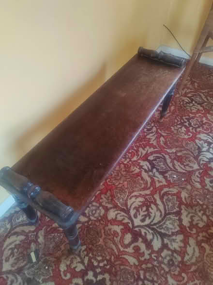 Photo of free Brown wooden bench (Coates) #1