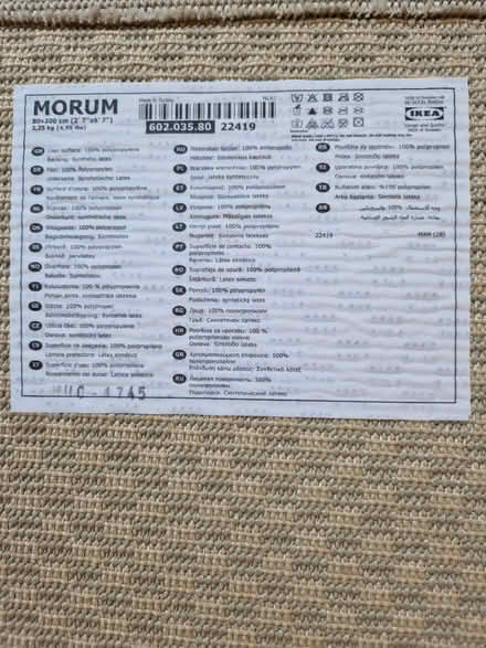 Photo of free IKEA Rug (bn3 1bb) #2