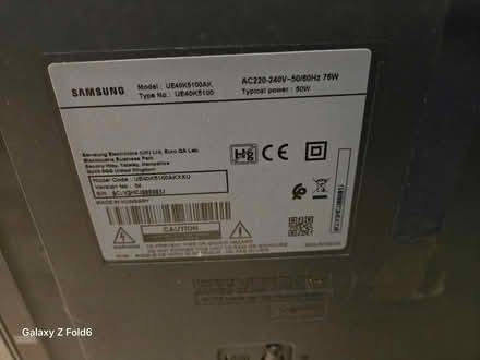 Photo of free Samsung Tv (south ealing W5) #3