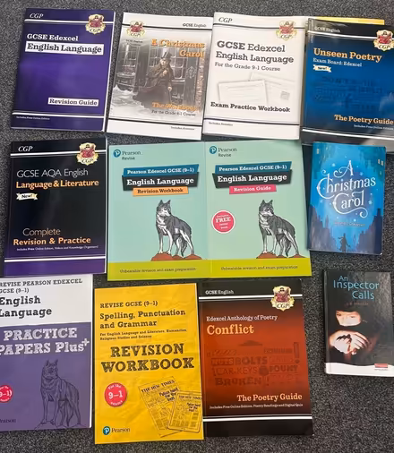 Photo of free GCSE Eng Lang and Lit study aids (CR7) #1
