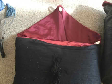 Photo of free Black silk, embellished cushions x 2 (Cox Green SL6) #3