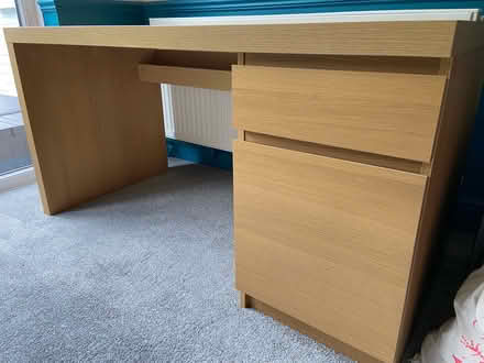 Photo of free IKEA Malm Oak Veneer Desk (Maze Green Road) #1