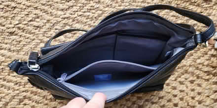 Photo of free Black leather purse (Maple Leaf) #3