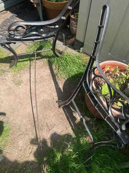 Photo of free Cast Iron bench. No slats (Ware SG12) #2