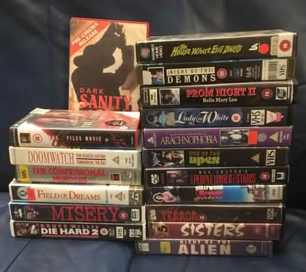 Photo of free VHS Tapes: 18 Prerecorded Films; horror, science fiction etc (Olton B92) #1