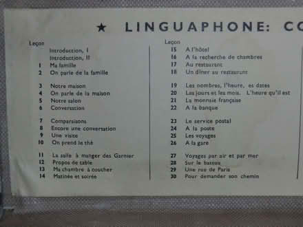 Photo of free Vintage Linguaphone French Lessons (AB10) #3
