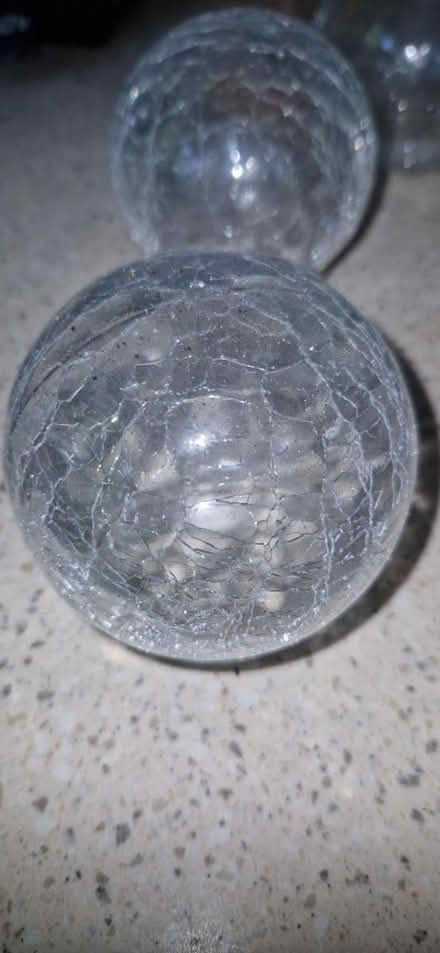 Photo of free Crackle glass globes (SK8 Cheadle) #1