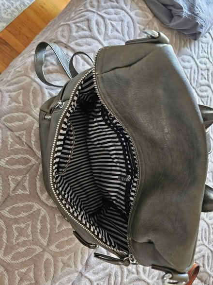 Photo of free Green leather backpack purse (South San Francisco) #3