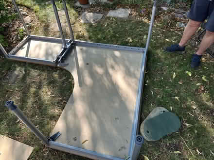 Photo of free Ikea desk with extension , slight water damage (Bushey Village WD23) #4