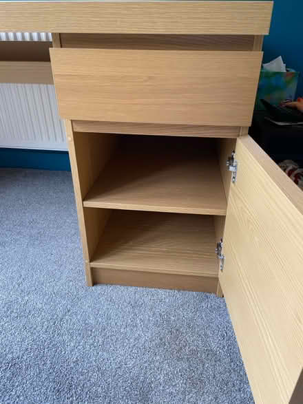 Photo of free IKEA Malm Oak Veneer Desk (Maze Green Road) #4