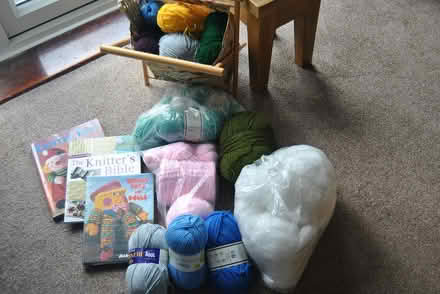 Photo of free knitting wool and books (danbury CM3) #1