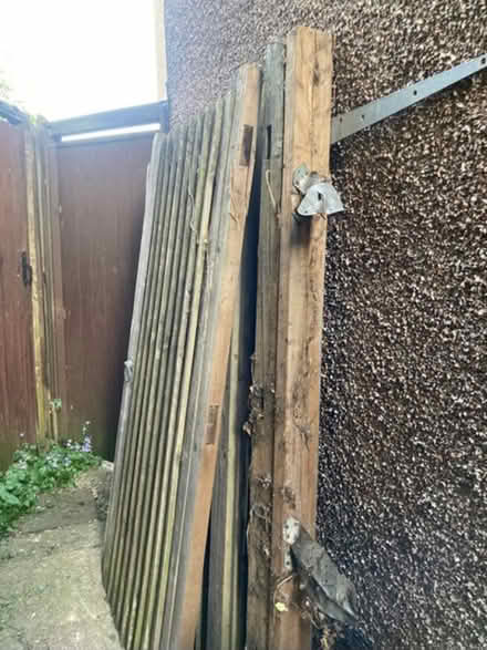 Photo of free Wood from old fence.. + wood door.. for allotment (Bromley North BR1) #2