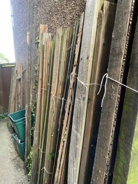 Photo of free Wood from old fence.. + wood door.. for allotment (Bromley North BR1) #1