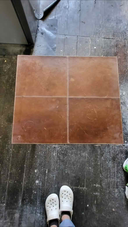 Photo of free Leather table (Bangor BT20) #2