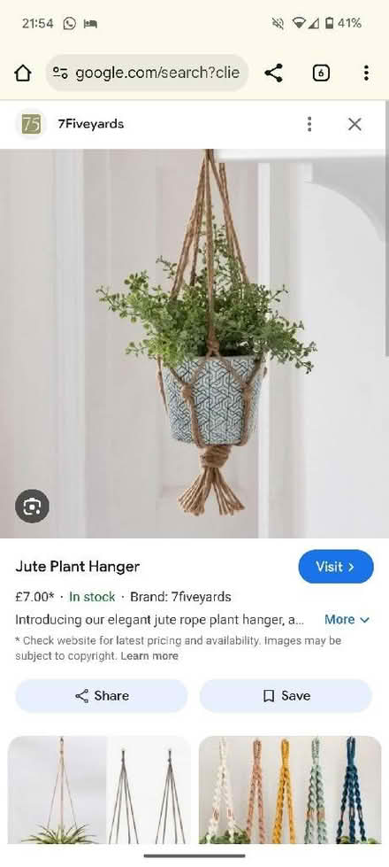 Photo of free Jute plant hanger (Chippenham SN14) #2