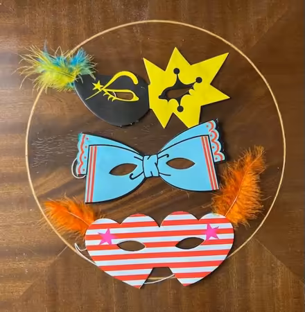 Photo of free Cardboard party masks. (Freehold LA1) #1