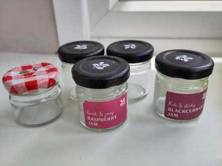 Photo of free 5 tiny jam jars, with lids (Henleaze Ward BS9) #2