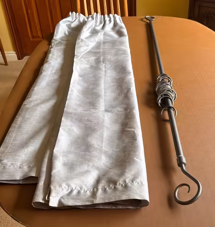 Photo of free Curtains & pole (Pershore, Worcestershire) #1