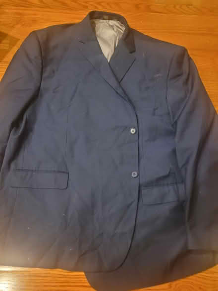 Photo of free Men's dress coat, navy (Montclair) #1