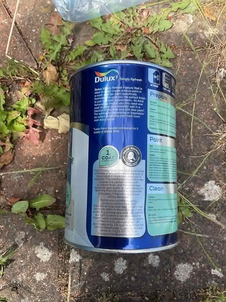 Photo of free Feature wall paint 1.25Lt (Devon Park, Bedford) #2