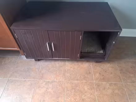 Photo of free Cat litter box enclosure (St.clair and Christie) #1