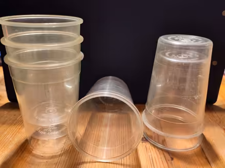 Photo of free 6 reusable plastic tumblers (Henleaze Ward BS9) #1