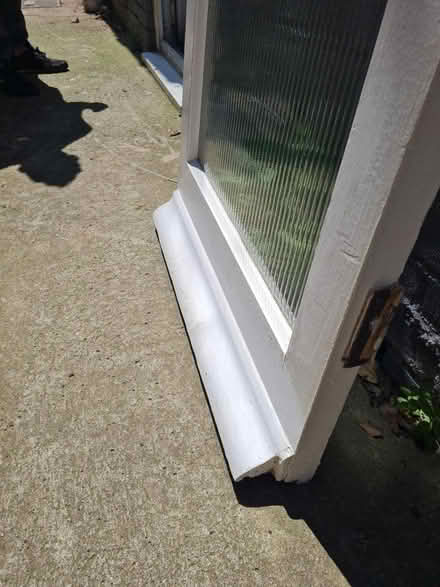 Photo of free Heavy wooden and glass door (CT12) #3