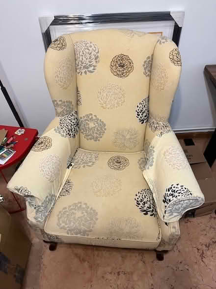 Photo of free Sunny, comfy wingback chair (Newton area) #2