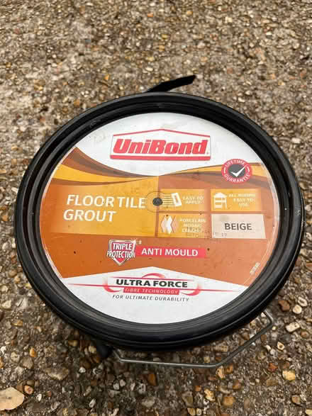 Photo of free Half tub beige floor tile grout (Denvilles, near Havant) #1