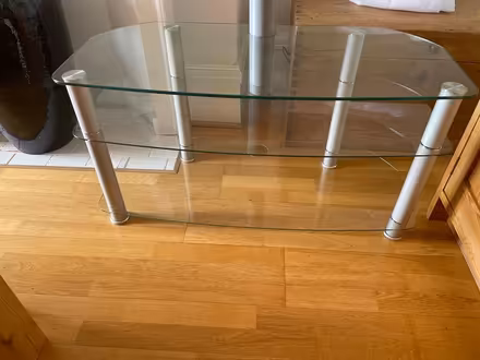 Photo of free Glass tv stand (London) #1